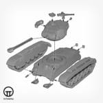 M26 Pershing Heavy Tank Build Parts WGB-AI-127