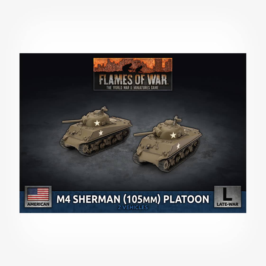 M4 Sherman (105mm) Assault Gun Platoon (Plastic)