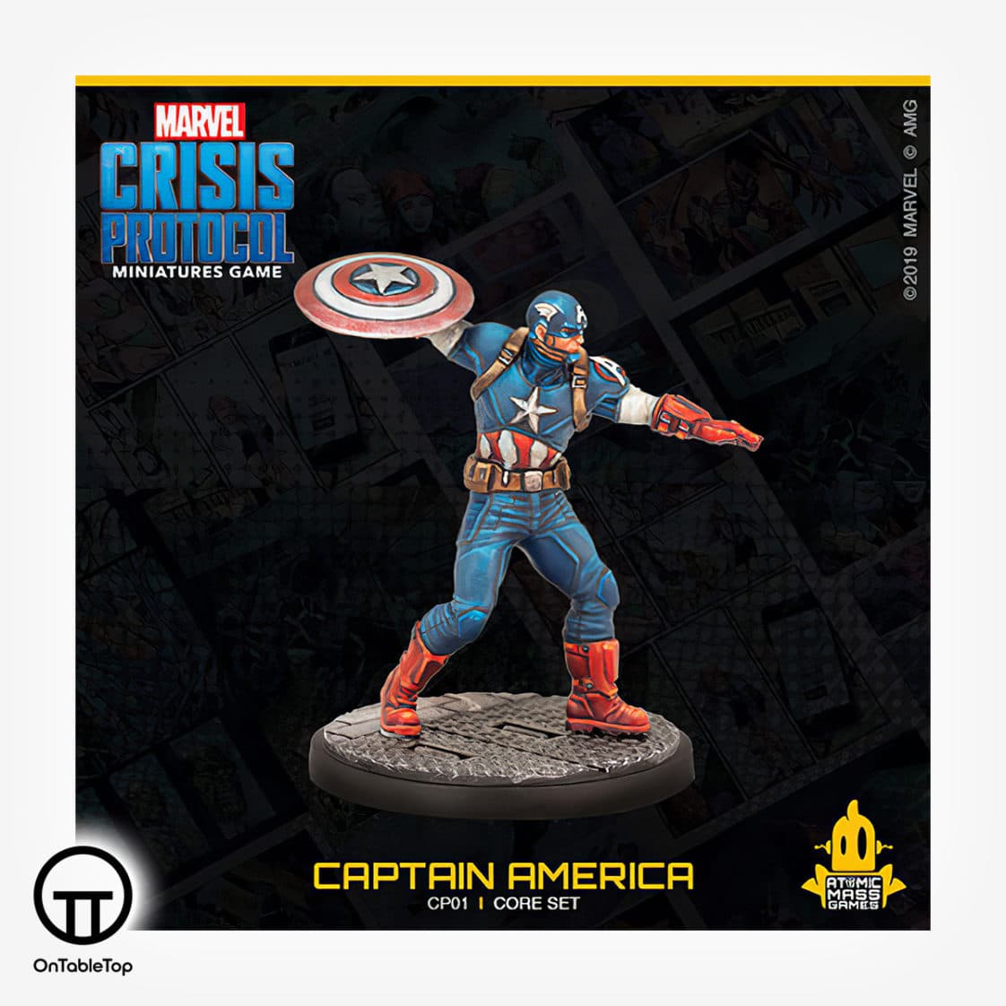 Captain America Marvel Crisis Protocol Core Set Unpainted Unassembled Aveng...