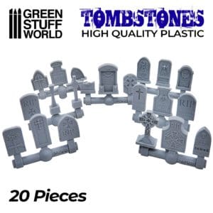 20x Gravestones Plastic Set GSW-2189