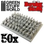 50x Resin Burning Skulls GSW-1498