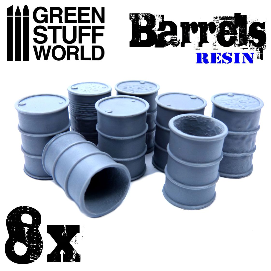 8x Resin Oil Barrels GSW-2048