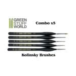 Brushes COMBOx5 Natural Kolinsky GSW-9050