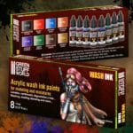 Set 8x Acrylic Wash Ink Paints GSW-9350