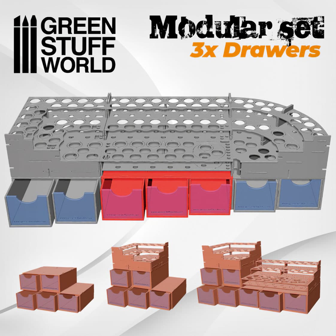 Modular Set 3x Drawers