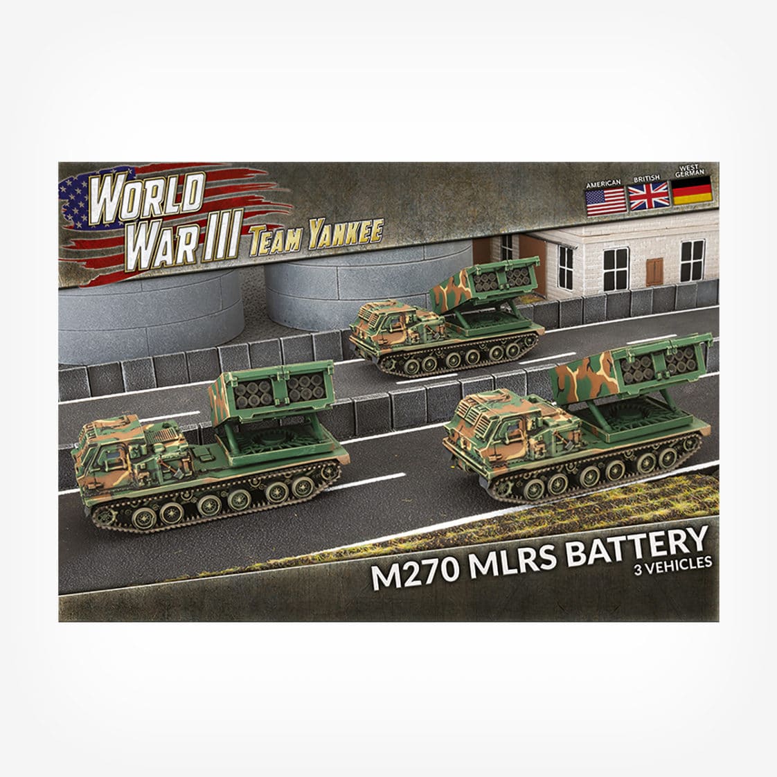 M270 MLRS Rocket Launcher Battery (x3 Plastic)