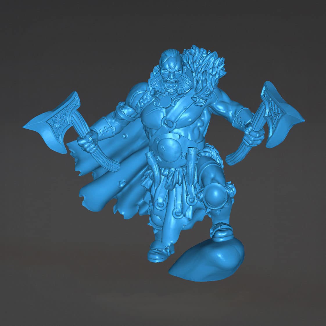 Gorr the Barbarian - 3D Printable Miniature