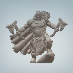 Gorr the Barbarian - 3D Printable Miniature