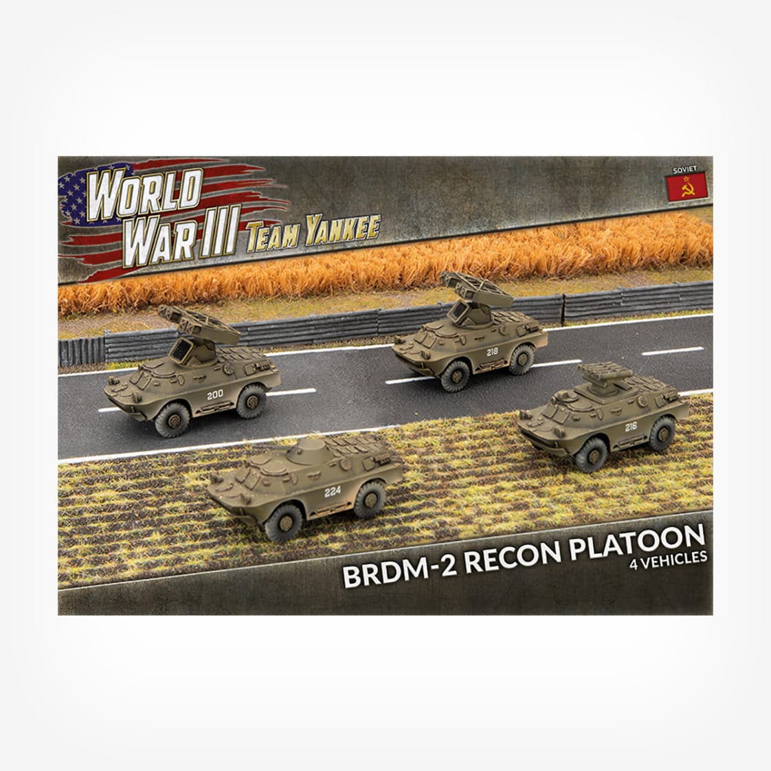 BRDM-2 Recon Platoon (x4 Plastic)