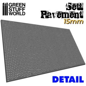 Textured Rolling pin - Sett Pavement 15mm