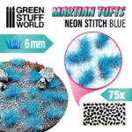Martian Fluor Tufts – Neon Stitch Blue