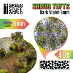 Shrubs Tufts – 6mm Self-adhesive – Dark Violet