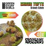 Shrubs Tufts – 6mm Self-adhesive – Brown