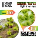 Shrubs Tufts – 6mm Self-adhesive – Light Green