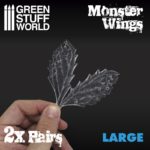 2x Resin Monster Wings – Large