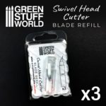 Swivel Head Cutter Refill Blades – Pack x3