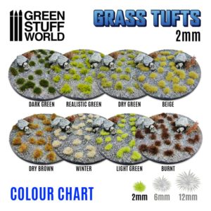 GreenStuffWorld Grass Tuft 2mm Range