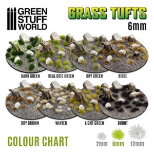 GreenStuffWorld Grass Tufts 6mm Range