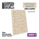 Self-adhesive Stencils – Hex Camo