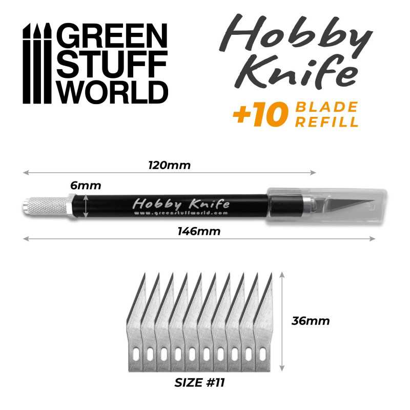 Profesional Metal Hobby Knife with Spare Blades
