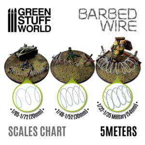 Simulated Barbed Wire - 1/32-1/35 Military (54mm)