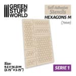 Self-adhesive Stencils – Hexagons M – 7mm