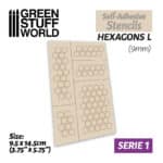 Self-adhesive Stencils – Hexagons L – 9mm
