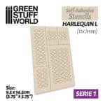 Self-adhesive Stencils – Harlequin L – 11x7mm