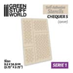 Self-adhesive Stencils – Chequer S – 4mm