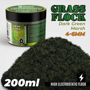 Static Grass Flock 4-6mm - Dark Green Marsh 200 ml