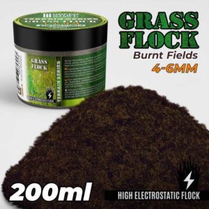 Static Grass Flock 4-6mm - Burnt Fields 200 ml
