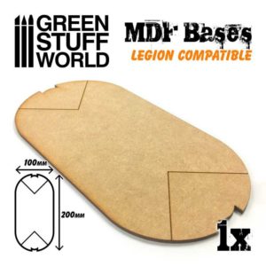 MDF Bases - Oval Pill 100x200mm (Legion)