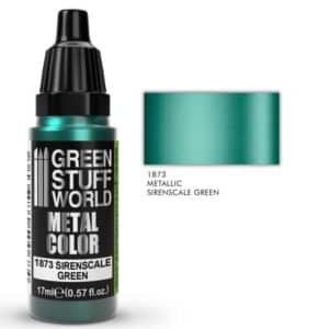 Metallic Paint - Sirenscale Green 17ml