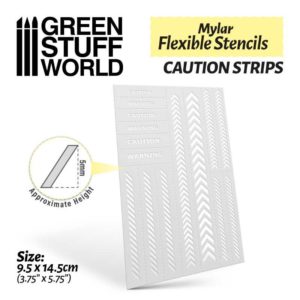 Flexible Stencils - Caution Strips (5mm)